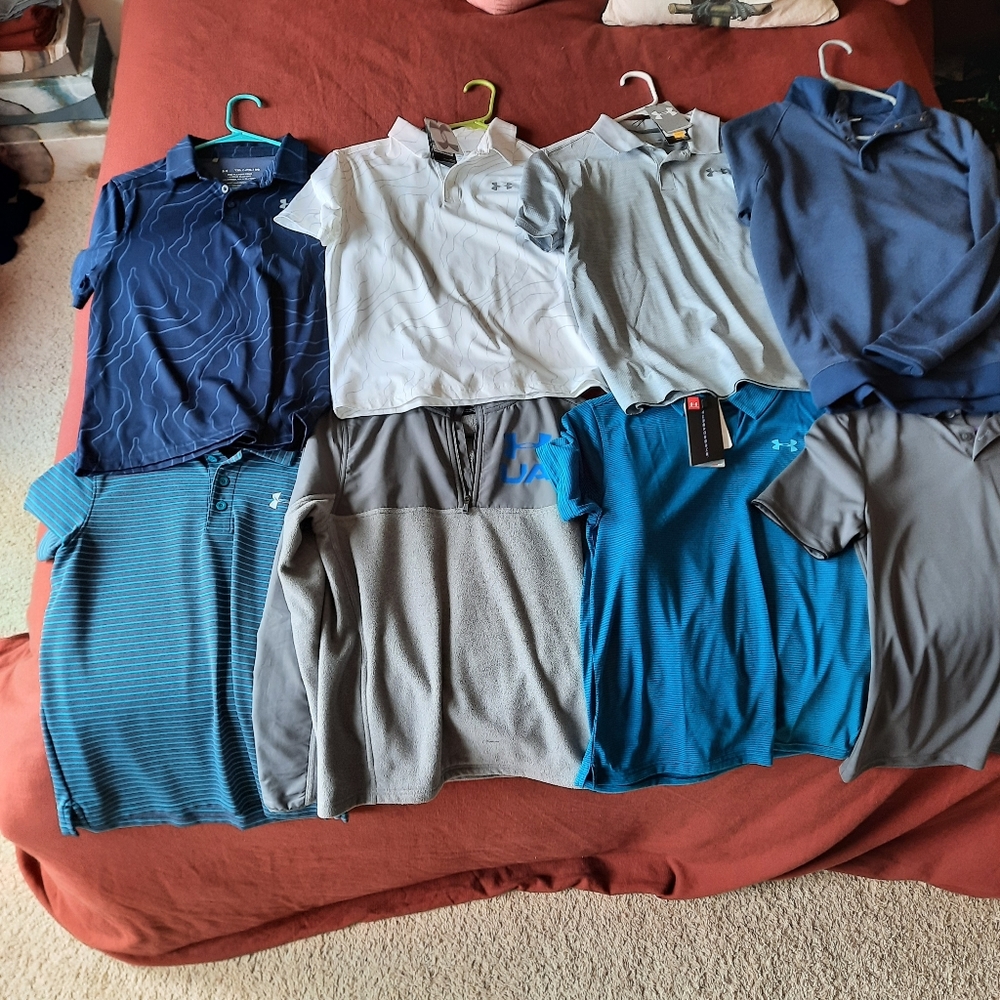 Lot of 8 boys under Armour shirts